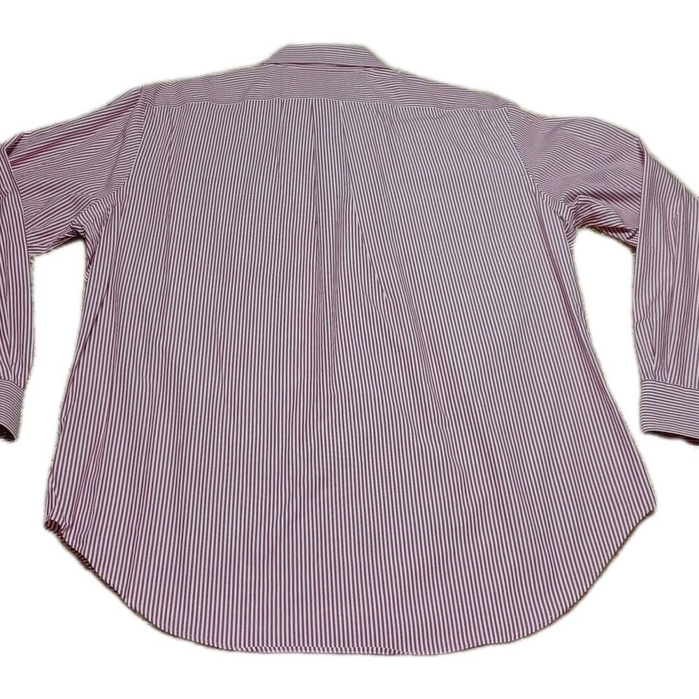 Lauren Ralph Lauren Mens Dress Shirt 16 34/35 Purple Striped Button Up LRL L - Picture 6 of 9